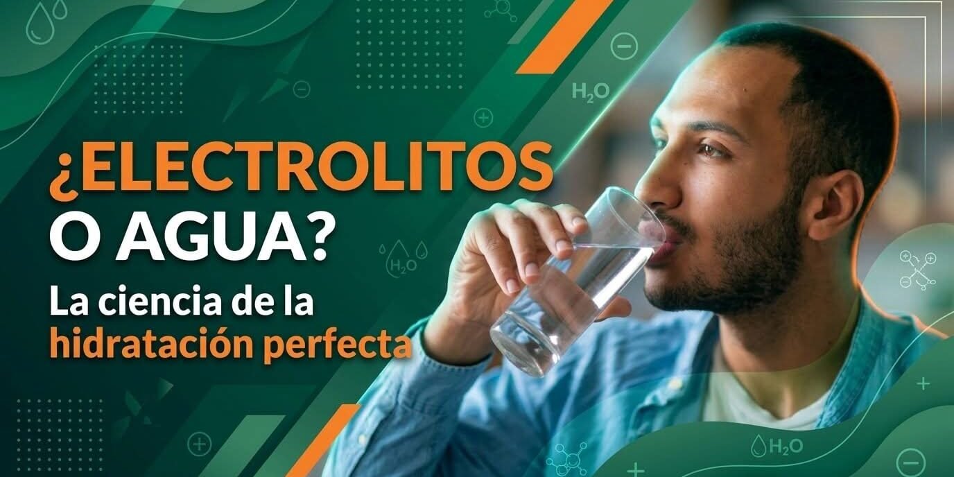 ¿Agua o electrolitos para hidratar?