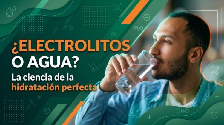 ¿Agua o electrolitos para hidratar?